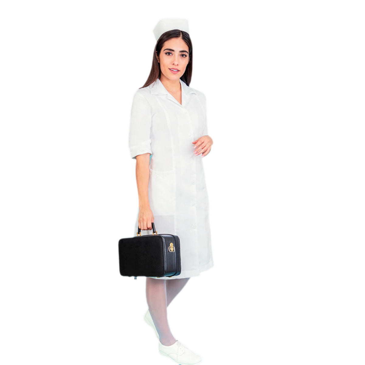 Jumper De Enfermera O Vestido De Enfermería Bordado Andrea