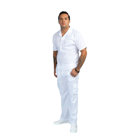 Filipina De Enfermería Para Hombre Manga Corta Cuello Sport Barak