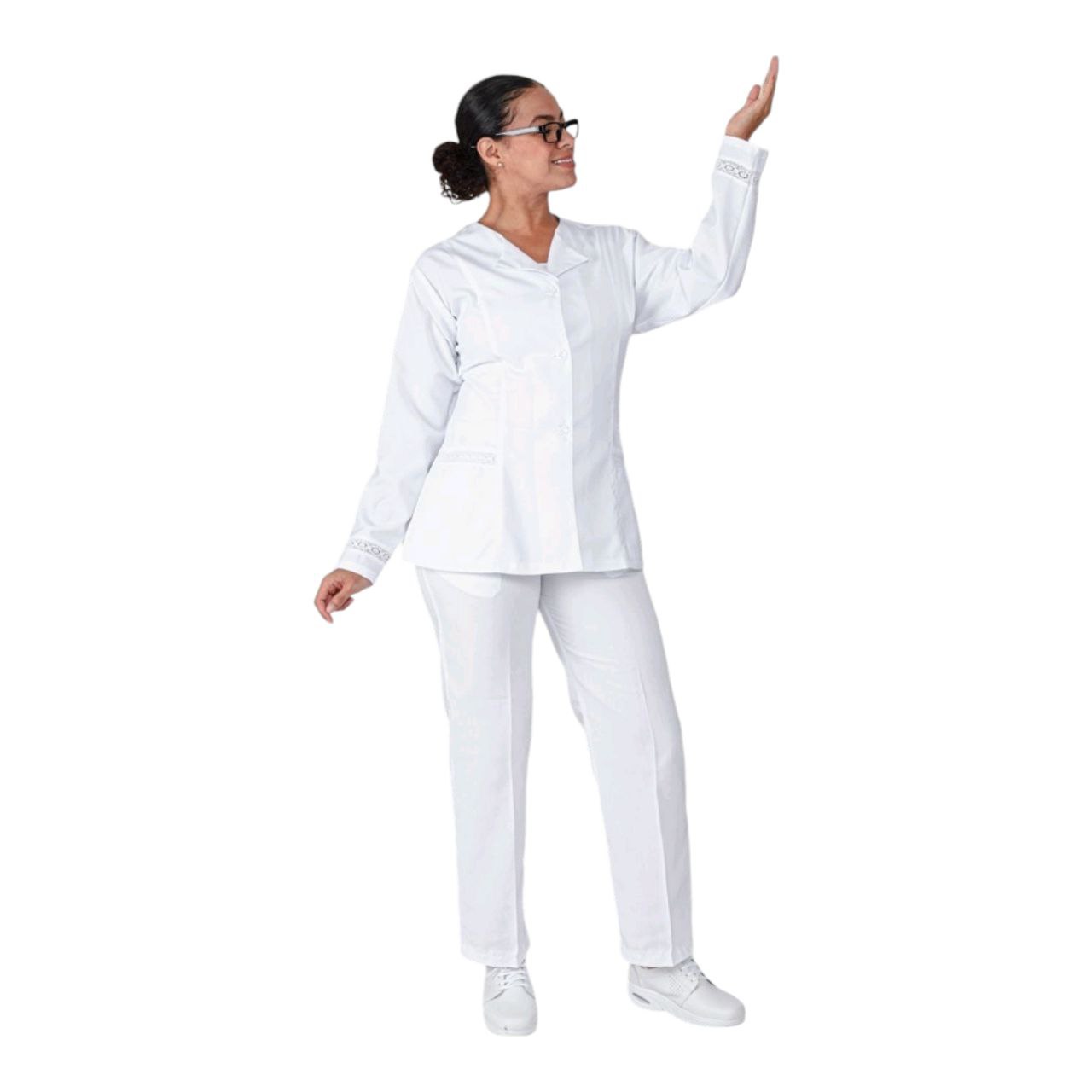 Bata Medica Blanca Dama Claire