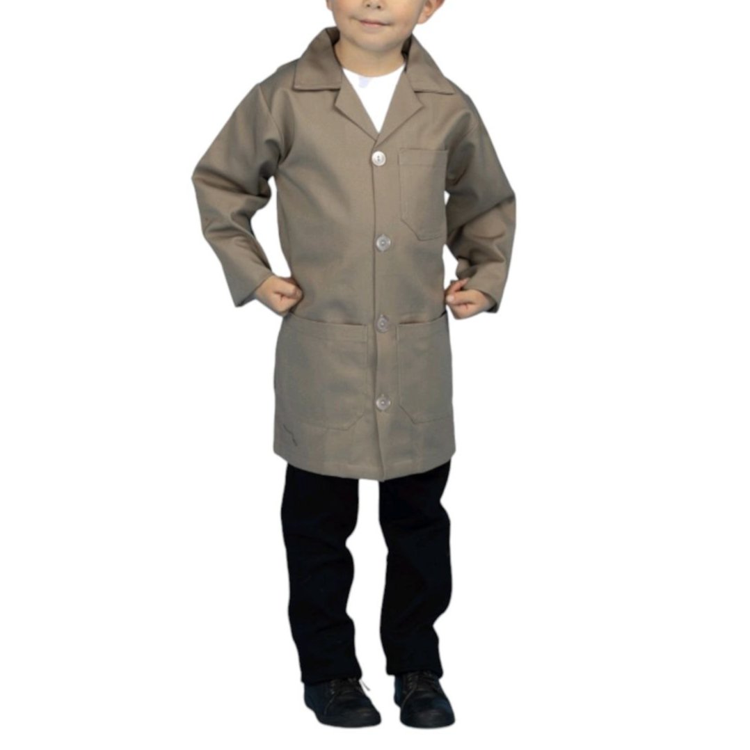 Bata Industrial Caqui Infantil para niños EST