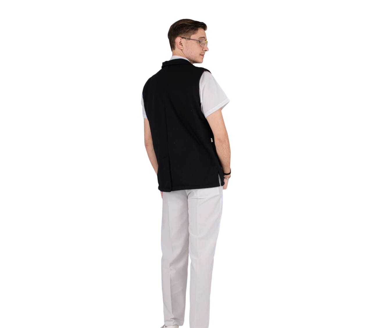 Chaleco de Enfermeria para Hombre Tela Colores Felpa Caballero