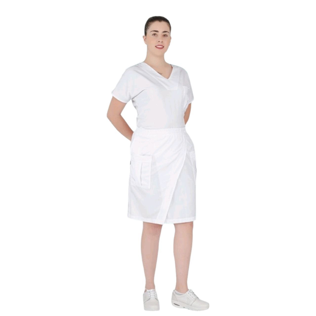 Falda Medico Enfermeria Dama Cruzada Colores Erendi