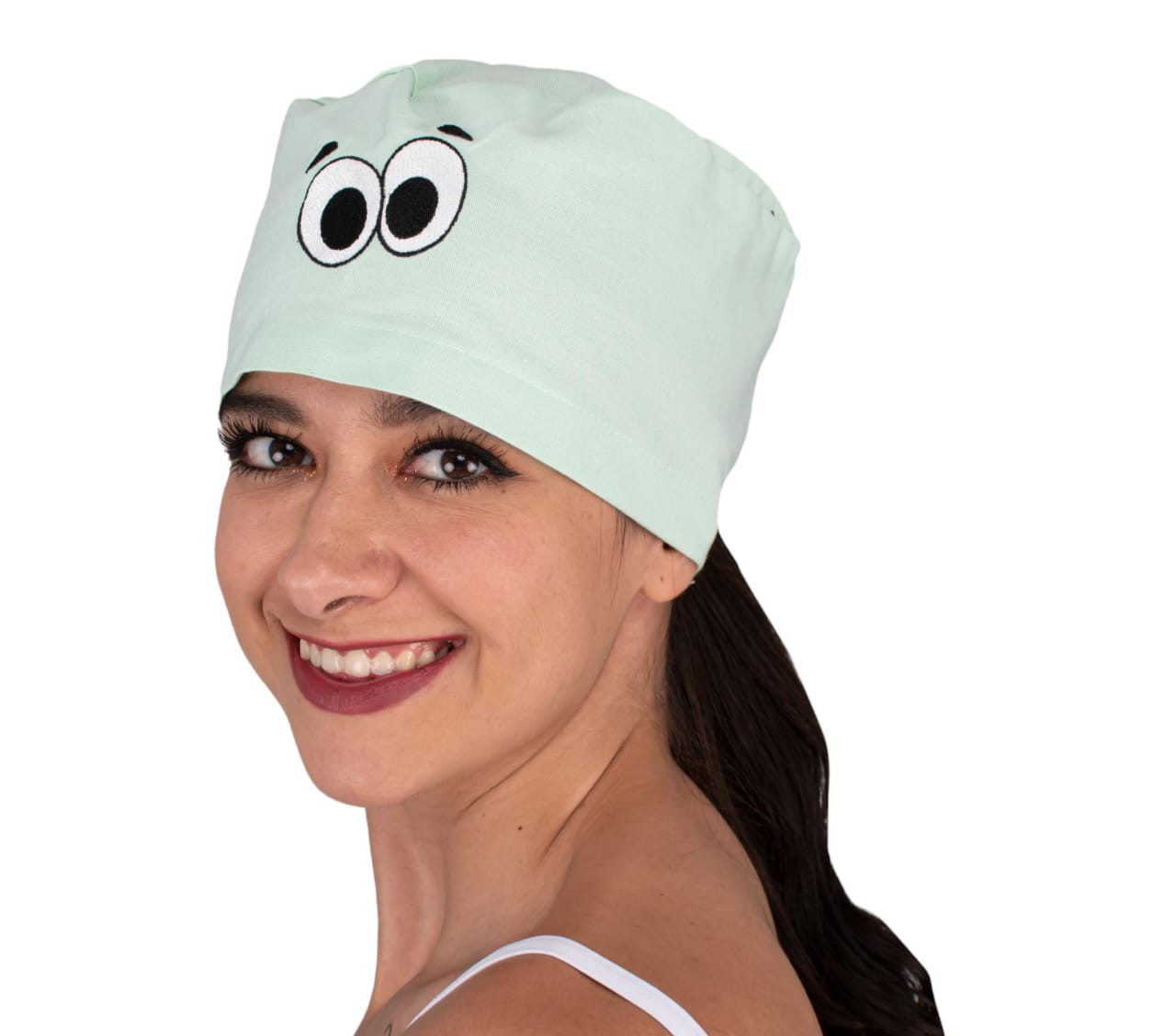 Gorro Médico Quirúrgico Dama Bordado Ojitos Amber