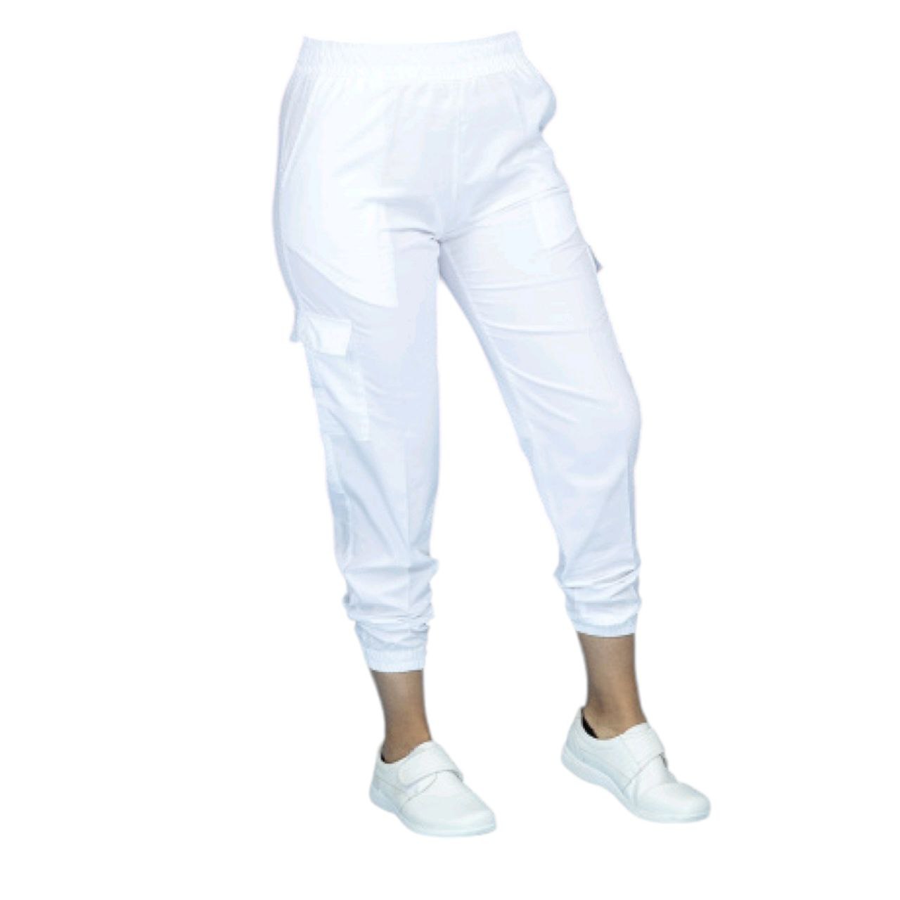 Pantalon Medico Dama Enfermeria Blanco Haiti Delgado