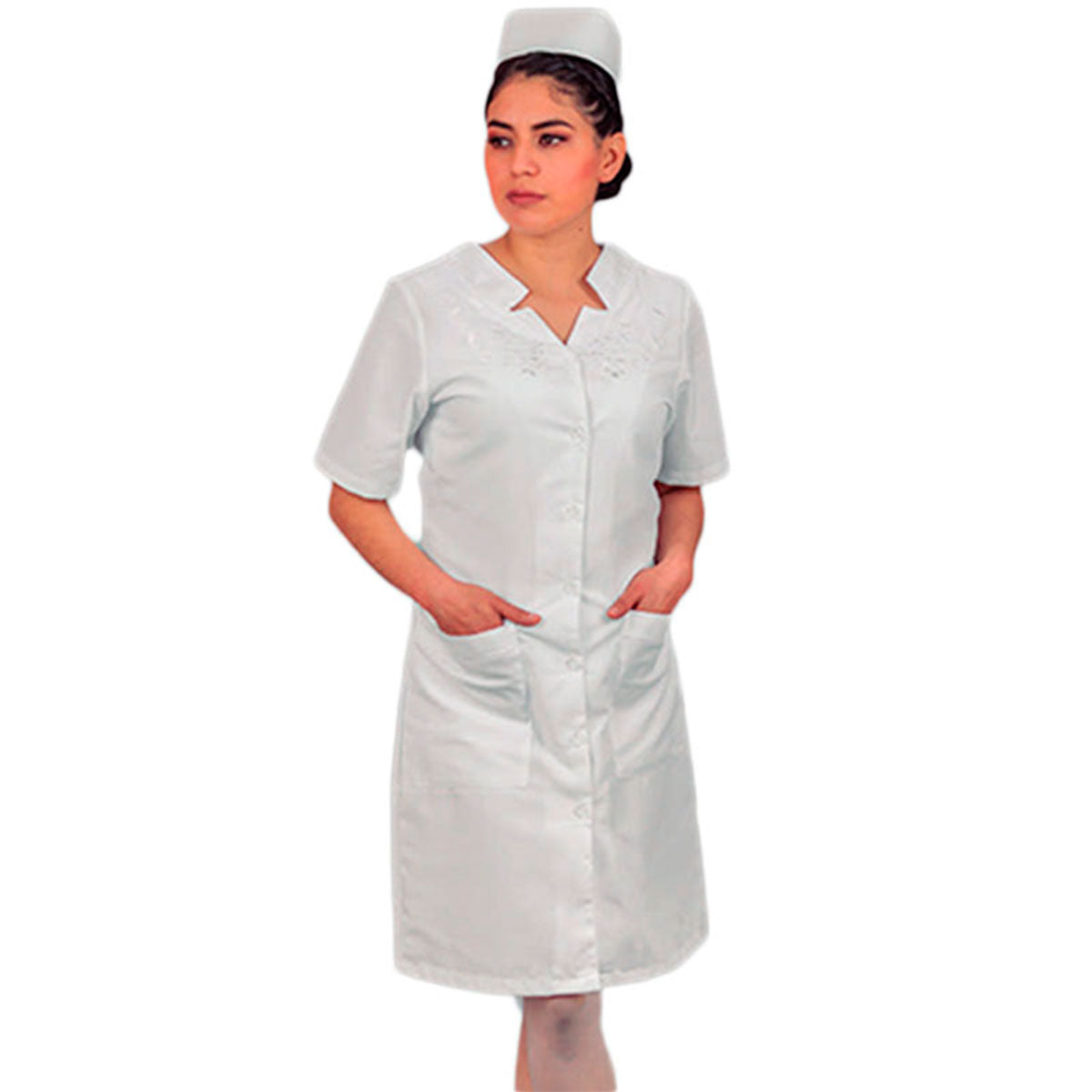 Jumper De Enfermera O Vestido De Enfermería Escote Asimétrico
