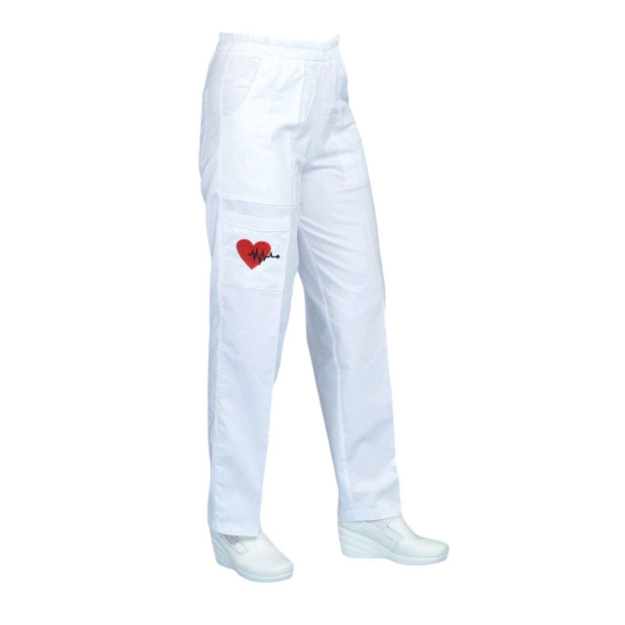 Pantalon Medico Enfermera Dama Blancos Figuras Karla