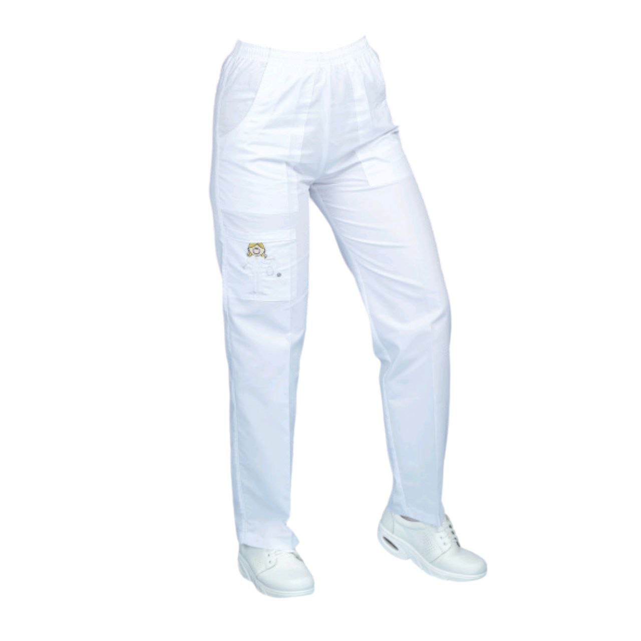 Pantalon Medico Enfermera Dama Blancos Figuras Karla