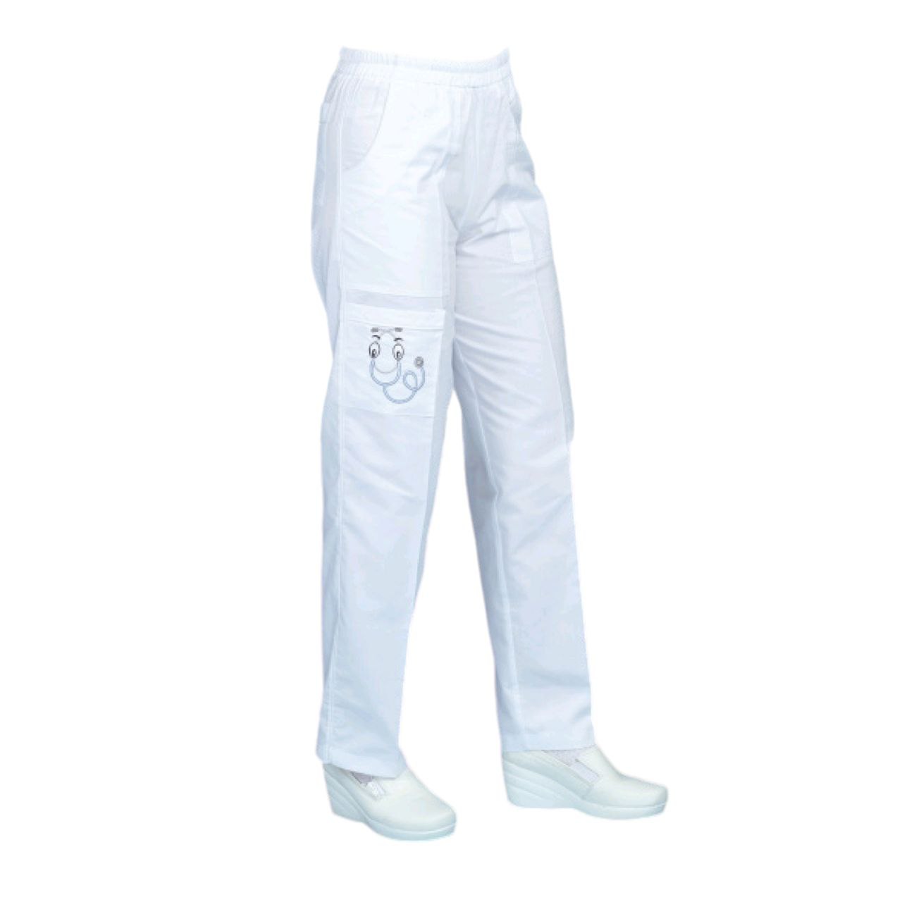 Pantalon Medico Enfermera Dama Blancos Figuras Karla