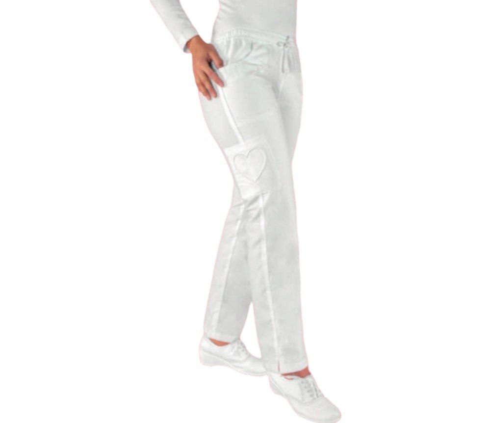 Pantalón Quirúrgico Médico Dama Corazón Bordado Litzy