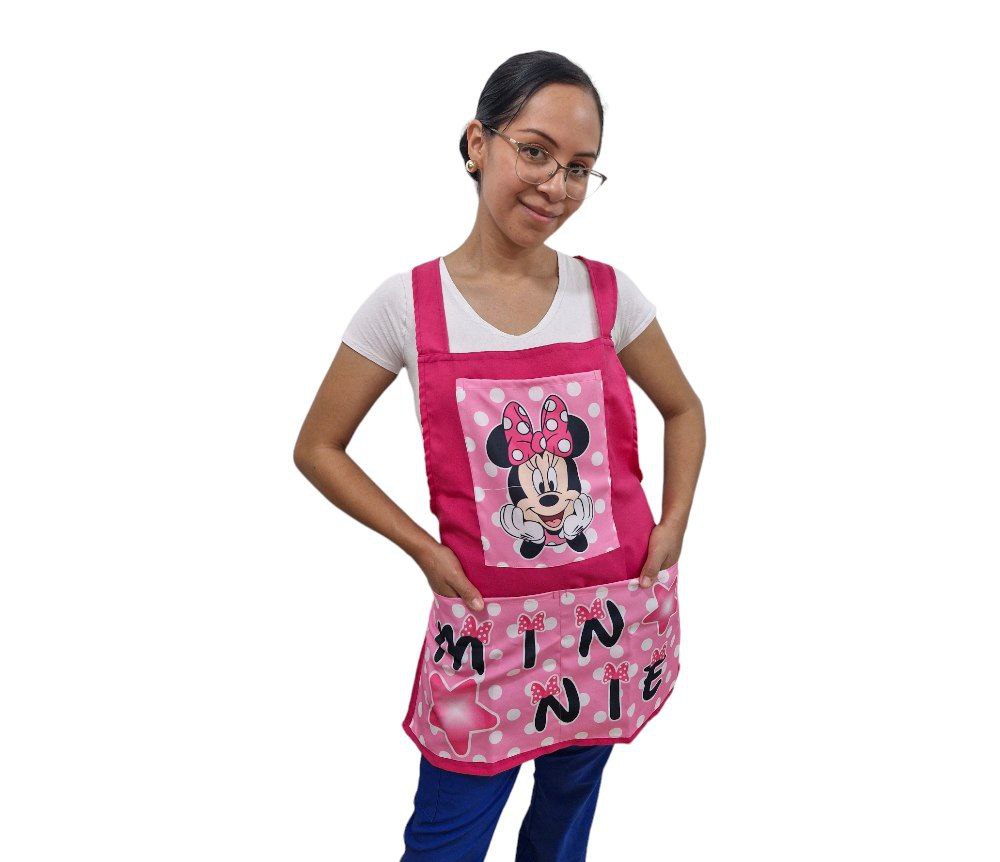 Bata Educadora Mandil Maestra Kinder Preescolar Figuras ENF