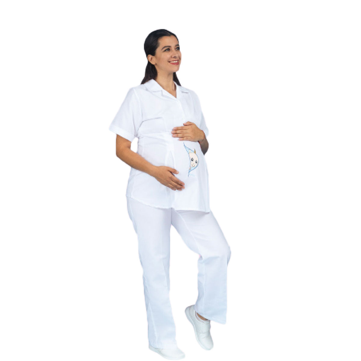 Filipina De Enfermería Maternidad Para Dama Manga Corta Vero Bebe