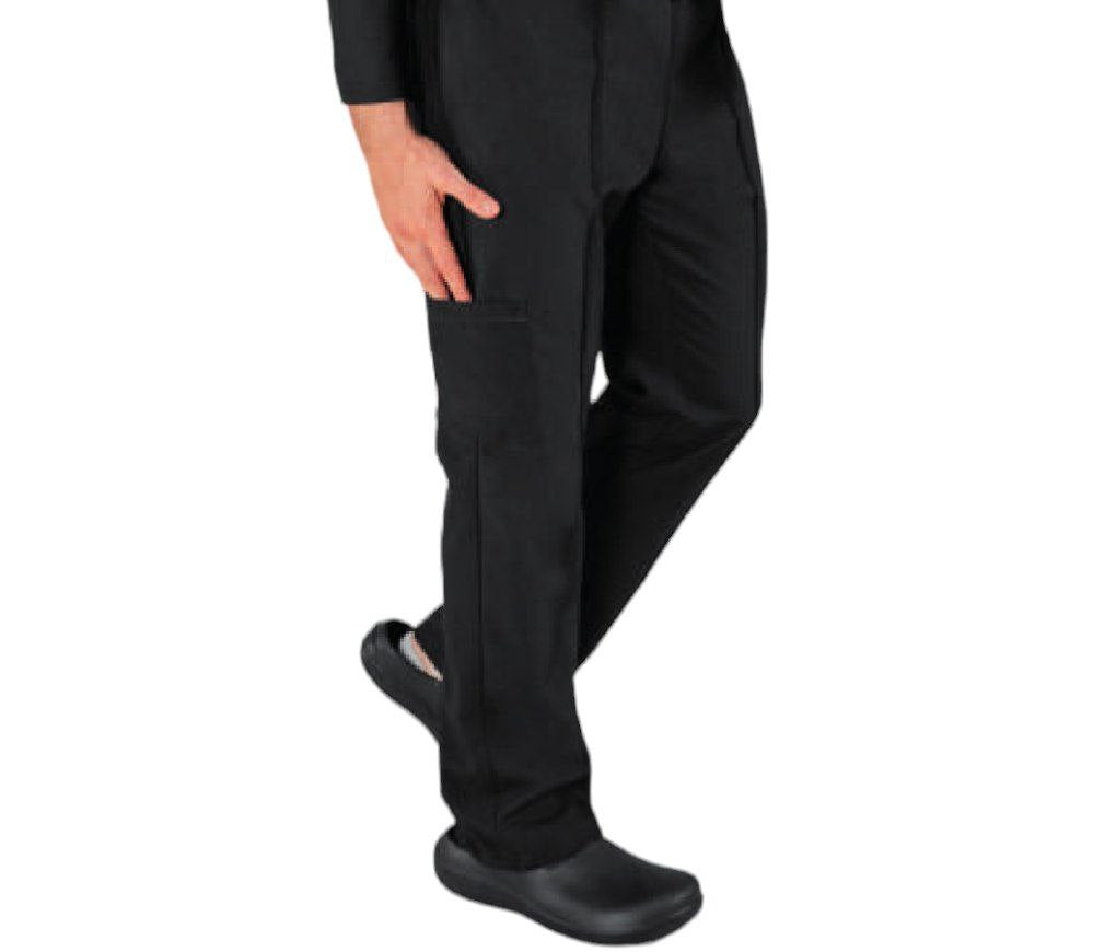 Pantalon De Chef Negro Unisex Negro Enfermedic