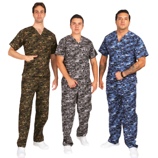 Conjunto Médico Scrub Quirúrgico EST Camuflaje Unisex