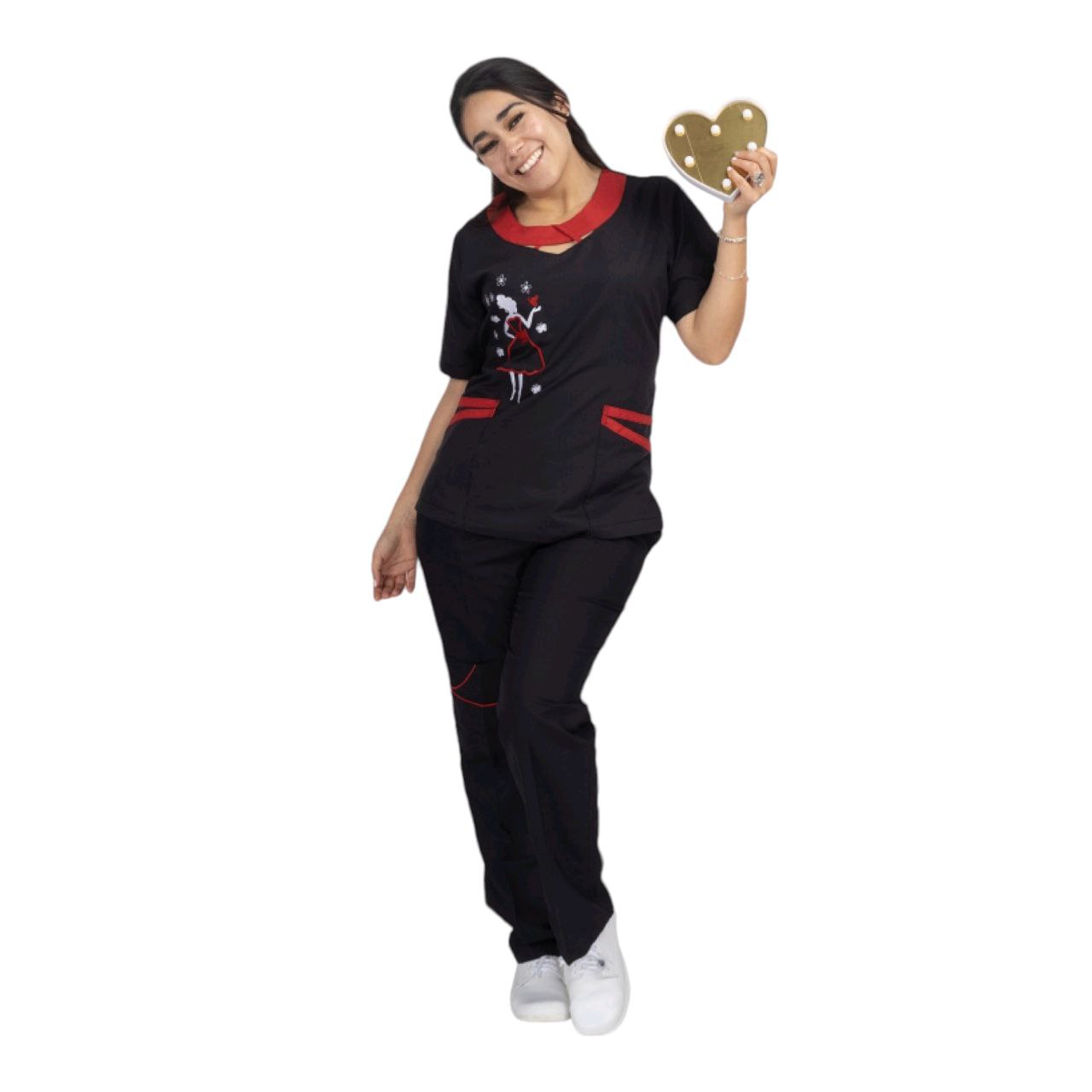 Filipina Medica Quirurgica Dama Bordada Mujer Colores Sasha
