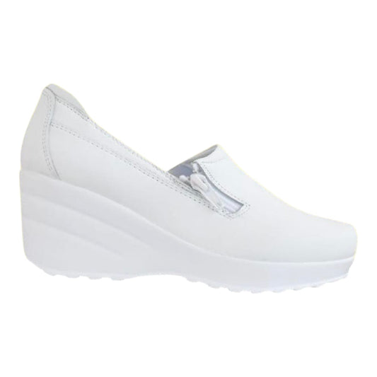 Zapato Para Medico Y Enfermera Blanco De Dama Mod 454 Fit