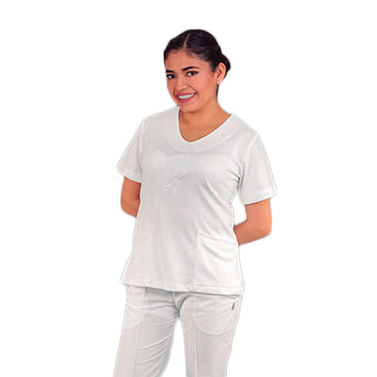 Filipina De Enfermería Para Dama Manga Corta Gaby Algodón