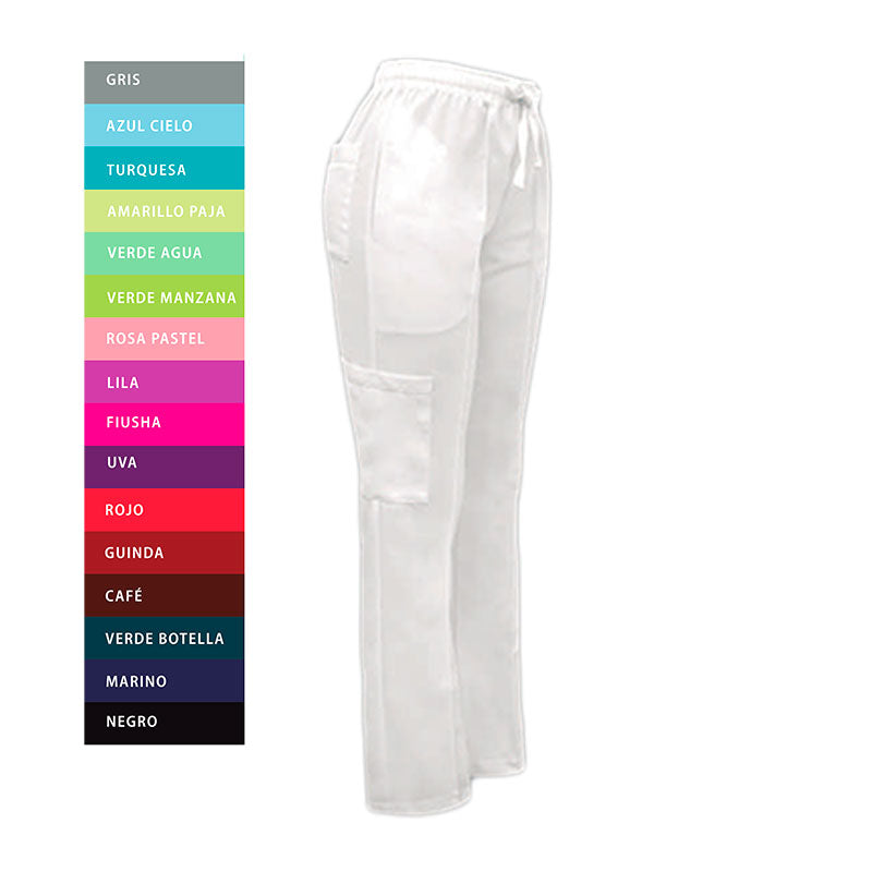 Pantalón Quirúrgico Médico Grueso Resorte T/R con Bolsa Colores Enfermedic