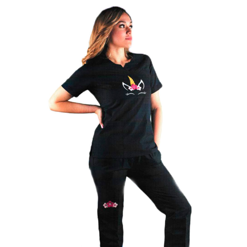 Filipina Medica Dama Scrub Top Unicornio Melody EST