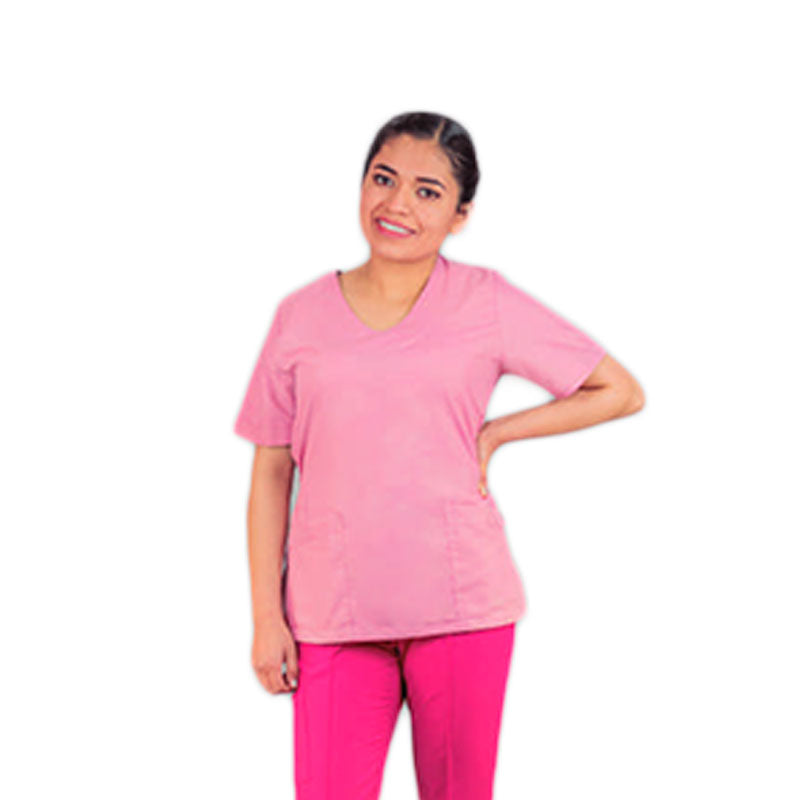 Filipina Médica Dama Scrub Top Manga Corta Nelly Colores