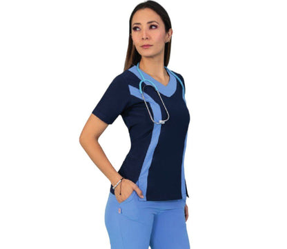 Conjunto Medico Quirurgico Dama Antifluido Bicolor Aitana ENF