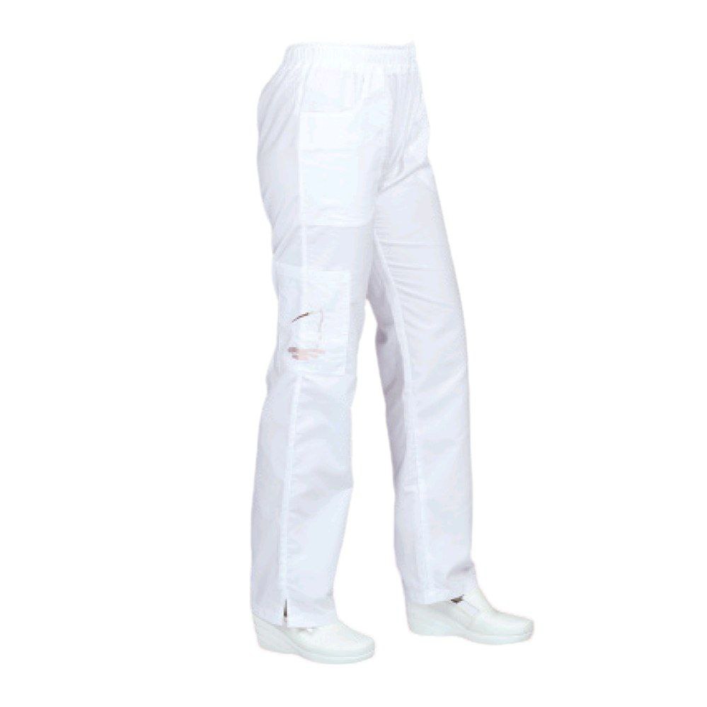 Pantalon Medico Enfermera Dama Ligera Blanco Amaya