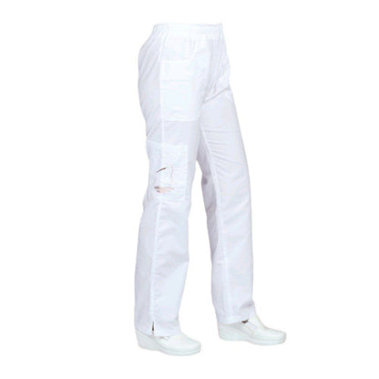Pantalon Medico Enfermera Dama Ligera Blanco Amaya EST
