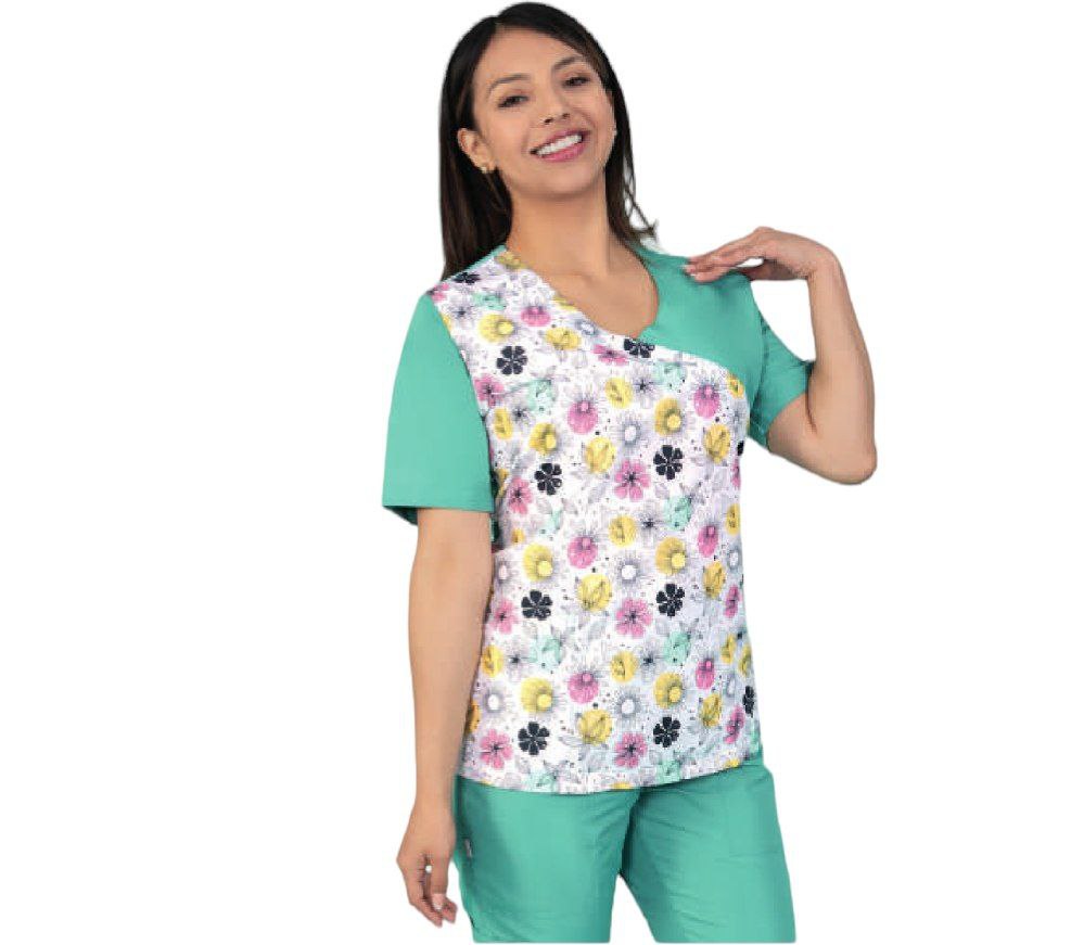 Conjunto Medico Quirúrgico Dama Antifluido Figuras Amy Colores