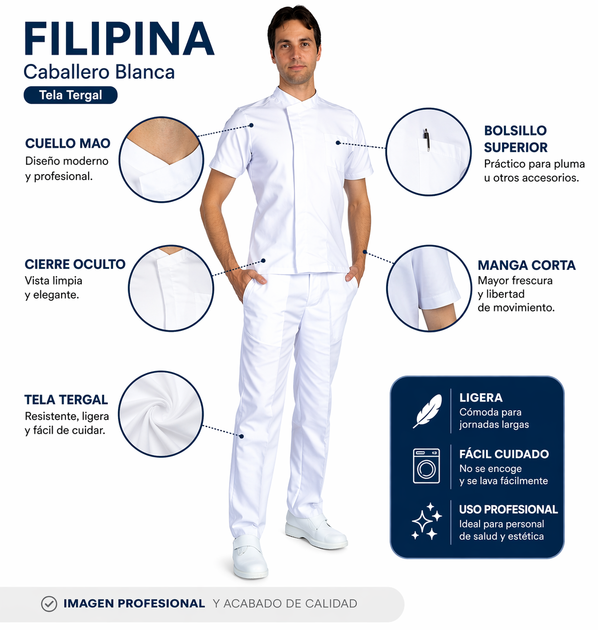Filipina De Enfermeria Hombre Enfermero Cruzada Antony EST