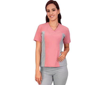Conjunto Medico Quirurgico Dama Antifluido Bicolor Ashly ENF