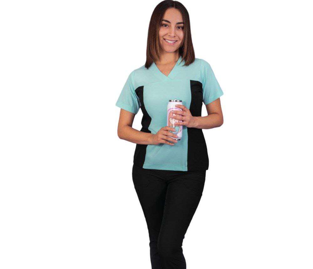 Conjunto Medico Quirurgico Dama Antifluido Bicolor Ashly