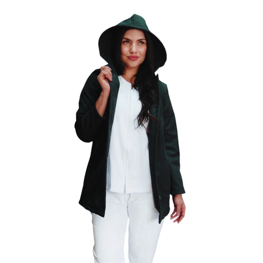 Abrigo Medico Dama Repelente Uniforme Quirurgico Antifl Clinik