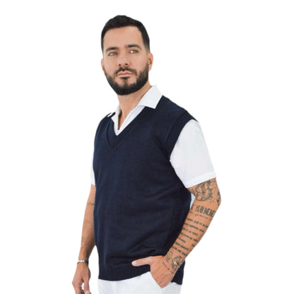 Chaleco Médico Hombre Enfermero Uniforme Clínico Acrilan EST