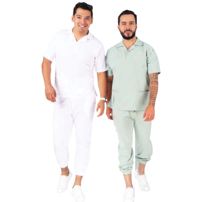 Conjunto Medico Scrub Quirurgico Hombre Adan Antifluido CLINIK