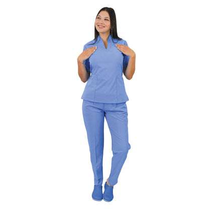 Conjunto Medico Scrub Quirurgico Dama Adriana Antifluido EST