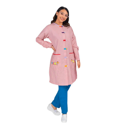Bata Educadora Maestra Ki­nder Preescolar Colores EST