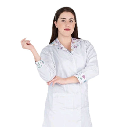 Bata Medica Blanca Dama Figuras Marbella AMB