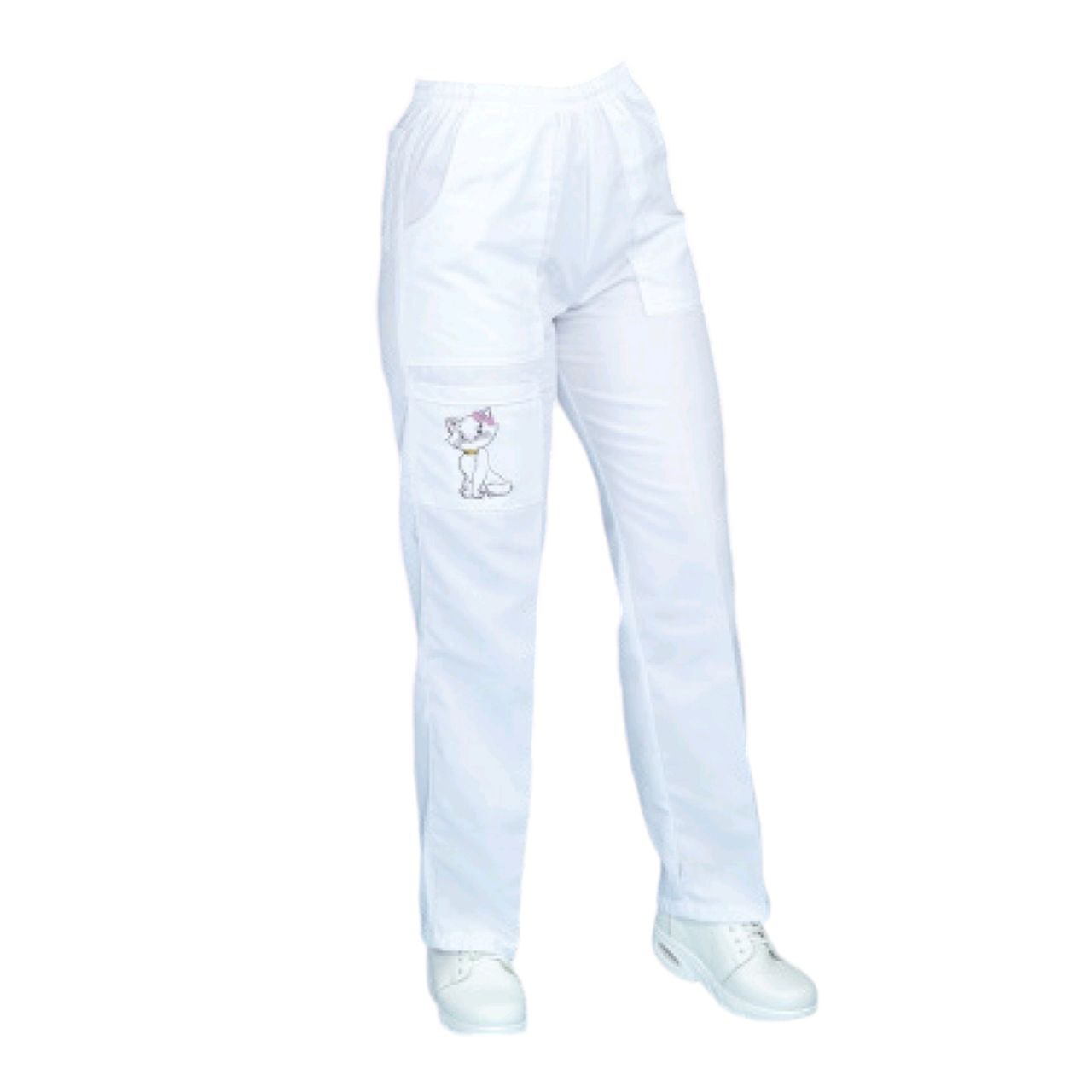 Pantalon Medico Enfermeria Dama Bordado Gatita Betzy