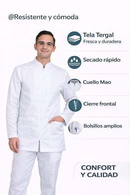 Filipina De enfermer­a Para Hombre Manga Larga Cuello Mao Bladimir EST