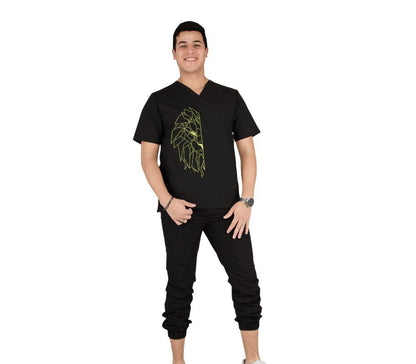 Filipina Medica Hombre Scrub Top Manga Corta Brasil AMB
