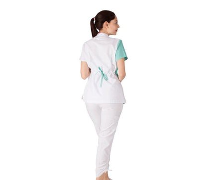Conjunto Quirúrgico Dama Bicolor Filipina Y Pantalón Médico Cailiin AMB