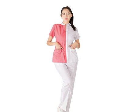 Conjunto Quirúrgico Dama Bicolor Filipina Y Pantalón Médico Cailiin AMB