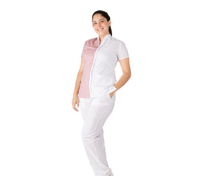 Conjunto Quirúrgico Dama Bicolor Filipina Y Pantalón Médico Cailiin AMB