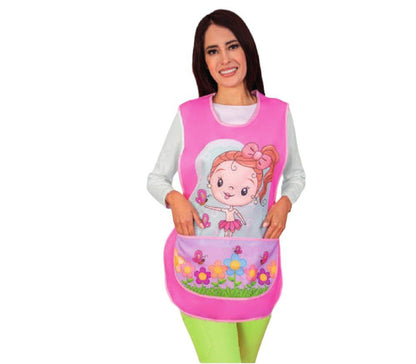 Casaca Educadora Maestra Ki­nder Preescolar Figuras ENF