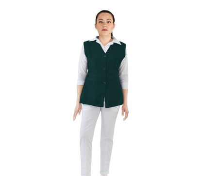 Chaleco Enfermera Tela Todo Liso Colores Lincon AMB