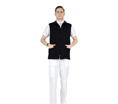 Chaleco Médico Hombre Afelpado Ligero Enfermero Uniforme AMB
