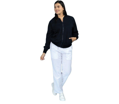 Chamarra Medica Quirurgica Felpa Unisex Colores Bomber EST