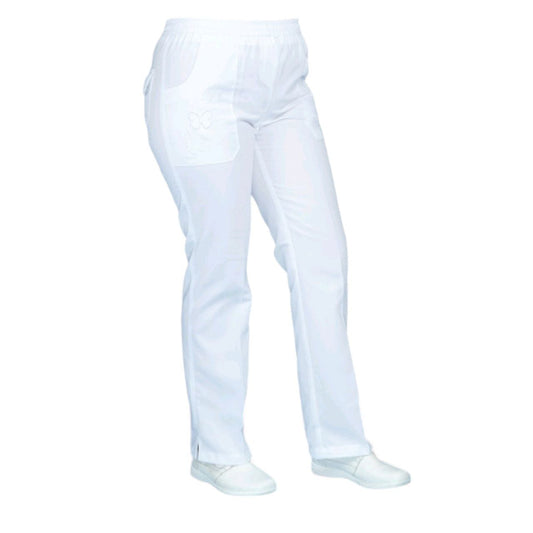 Pantalon Medico De Enfermeria Dama Bordado Mariposa Claudia