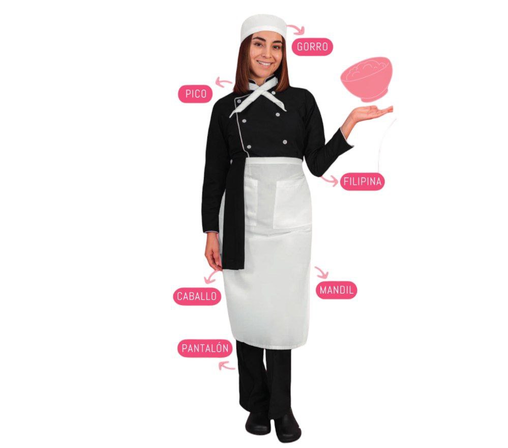 Uniforme De Chef Completo Unisex Conjunto Uniforme De Cocina Gastronomia