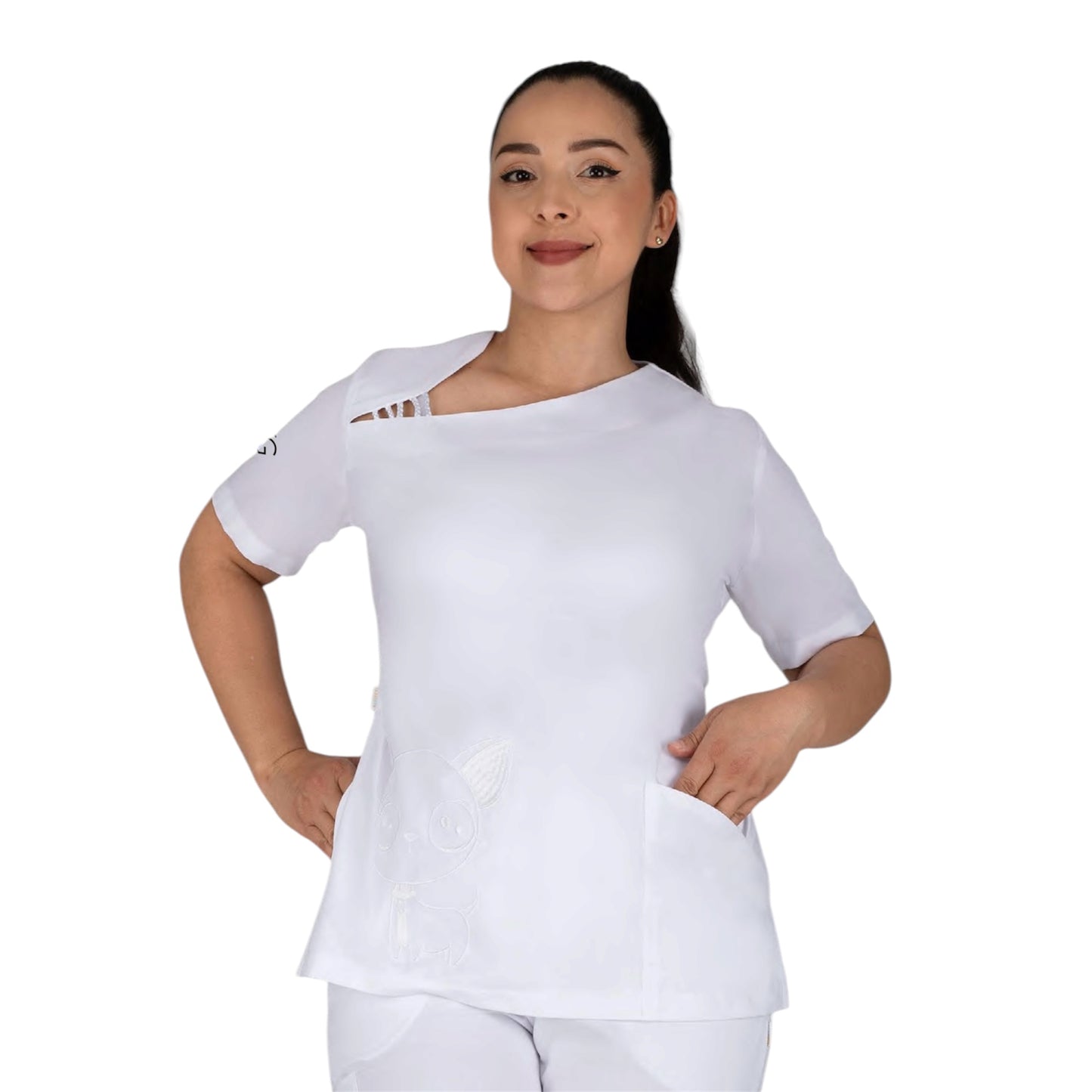 Conjunto Quirúrgico Dama Filipina Y Pantalón Médico AMB Caramelo