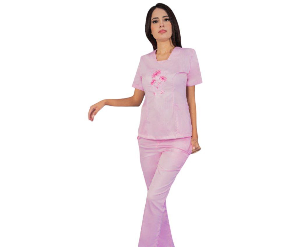 Filipina Medica Quirurgica Dama Uniforme Pijam Bordado Danna